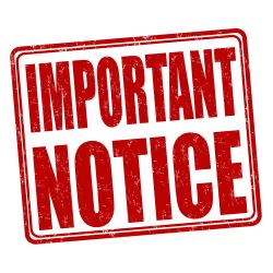 Important Notice