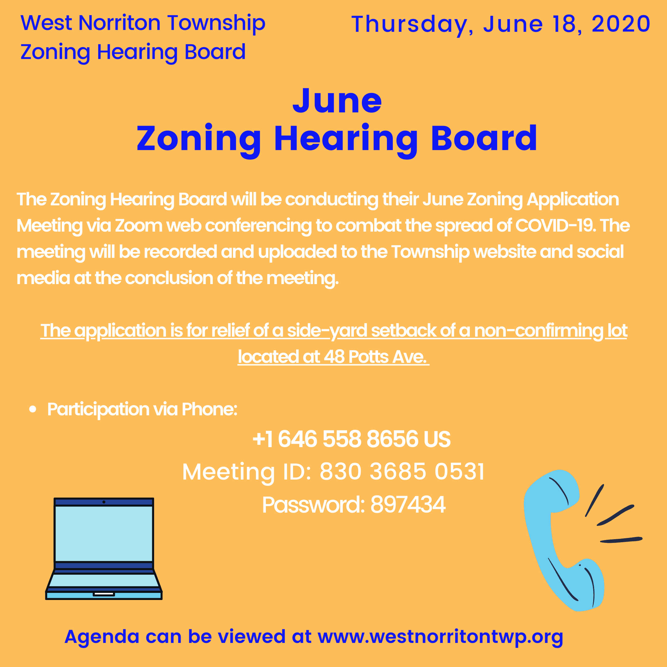 June Zoning Hearing Board