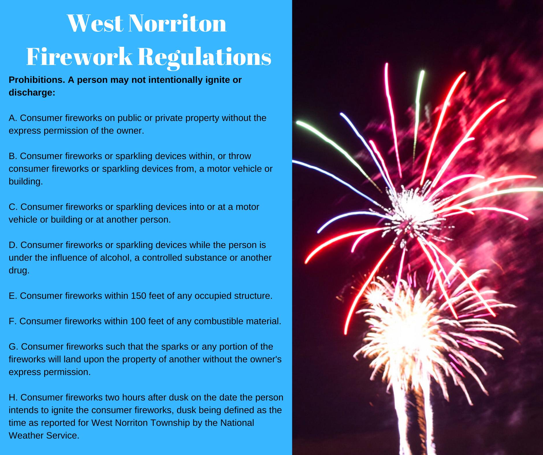 Fireworks Regulations