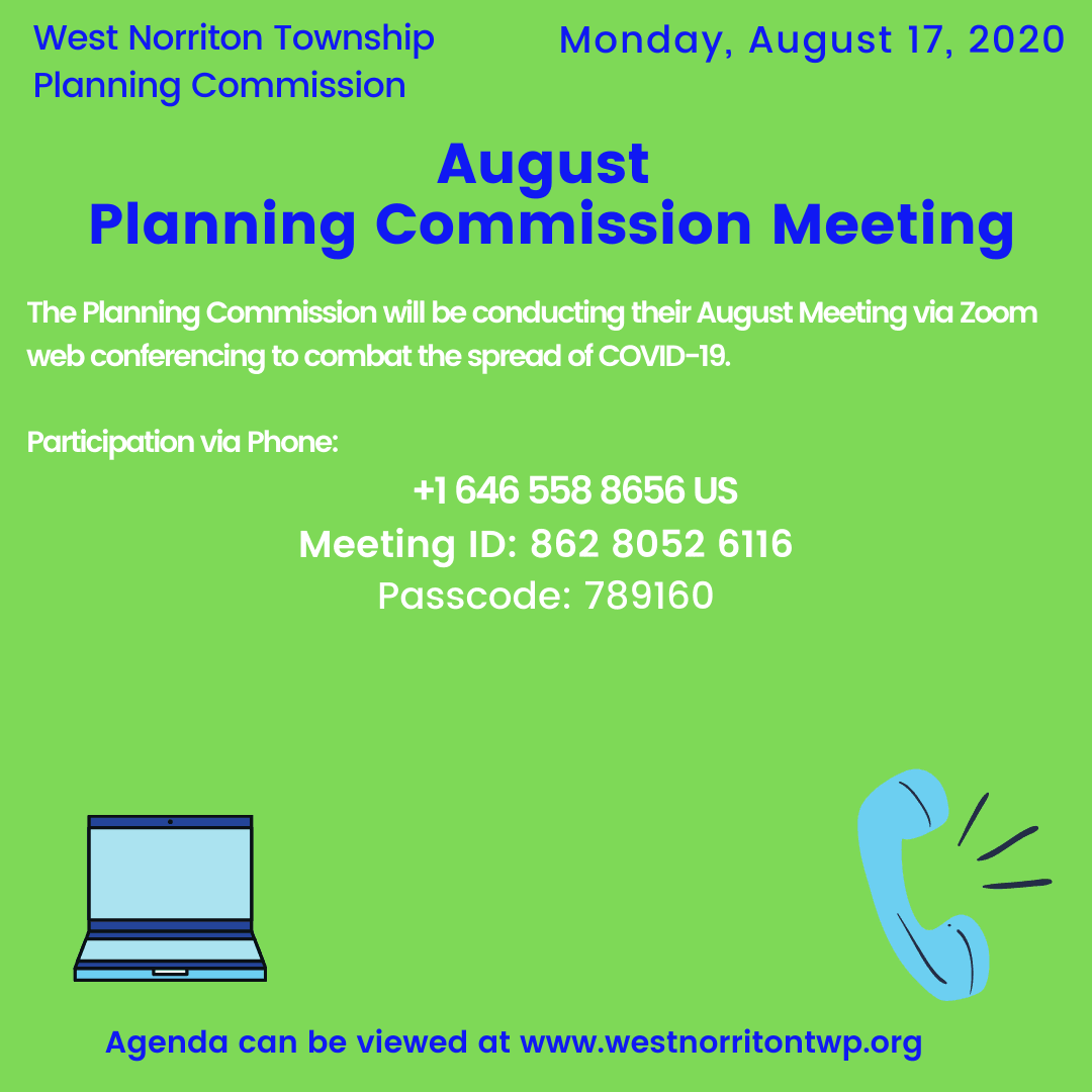 August  Planning Commission Meeting