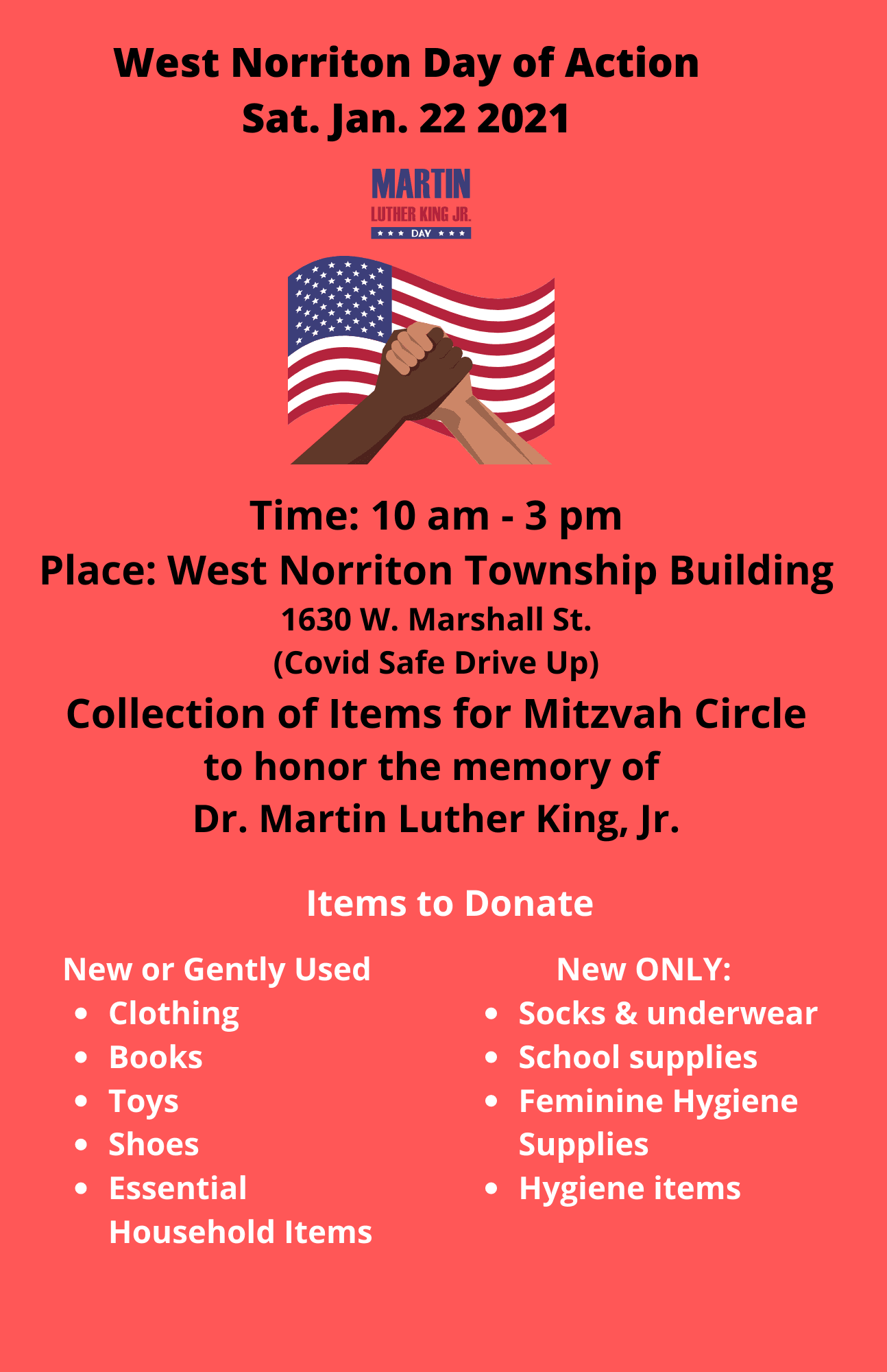 Edited flyer for MLK